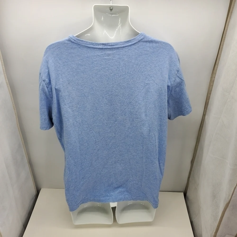 Ralph Lauren Men’s Heather Blue Polo Tee Shirt Large